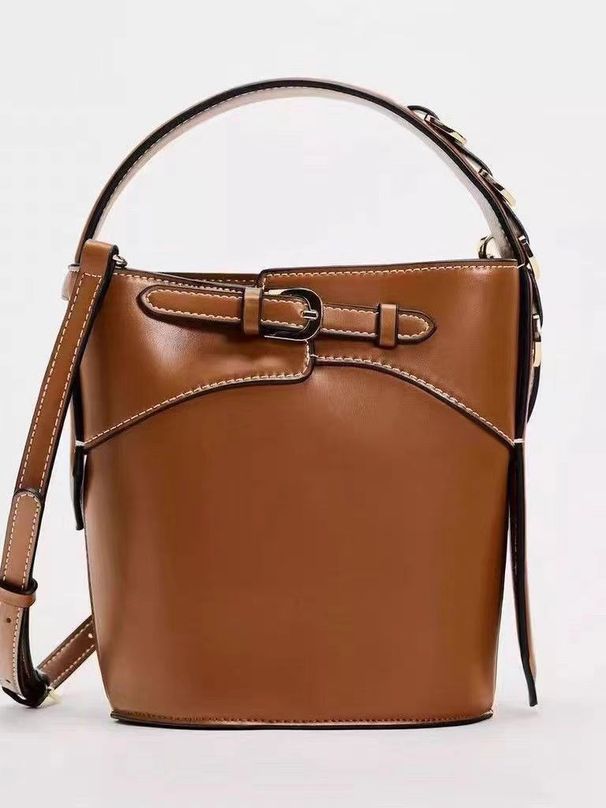 Damväskor Handhållen hinkväska Ny moderiktig pendlingsaxelväska Texturerad damväska Ett stycke Dropshipping_voghion.com