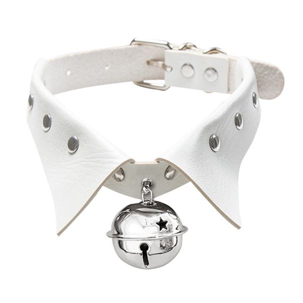 SM Bindung Glocke Halskette Einfachste Für Match Kragen Schwarz Leder Männer Und Frauen Paar Erwachsene Sexy_voghion.com