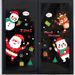 New Christmas Wall Santa Claus Snowman Reindeer Window Decoration Non-Adhesive Static Stickers Customizable_voghion.com