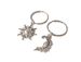 Education & Office Supplies Simple And Fashionable Starry Sky Accessories Sun And Moon Keychain Couples And Good Friends Keychain_voghion.com