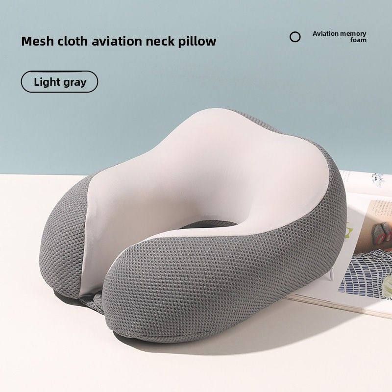 Memory Travel Support Nap For Neck Cervical Spine, Washable Office And Airplane Sleeping Pillow, Portable Shaped Pillow_voghion.com