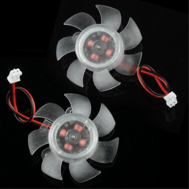 10 Pieces 2Pin Replacement Fans 45 Mm 2 Pin Fan Cooling Fans For Computer VGA Cooling Video Card Heatsink Cooler Transparent_voghion.com