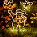 OLDSIXTH Solar-Powered LED Garden Decorative Lights - Snowflake, Star, Deer & Christmas Tree Designs_voghion.com