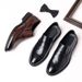 Zapatos formales de cuero con amortiguación para hombre, sin cordones, informales y versátiles, para negocios_voghion.com