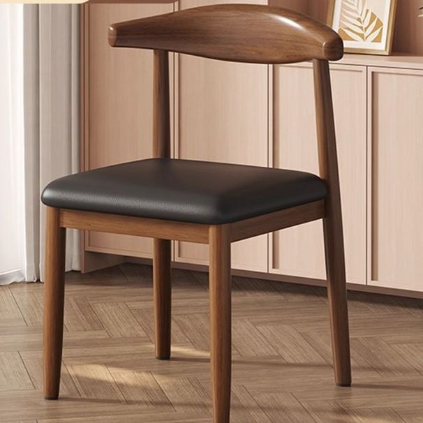 Restaurant Rückenlehne Massivholz Tisch Weiche Kissen Verdickt Hause Neue Minimalistischen Hocker Holz Esszimmer Horn Stuhl_voghion.com
