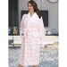 Underwear & Sleepwears Long Style Nightgown Loungewear Flannel Robe Long Sleeve Bathrobe Sleepwear Loungewear Soft Cozy Nightgown With Pockets_voghion.com