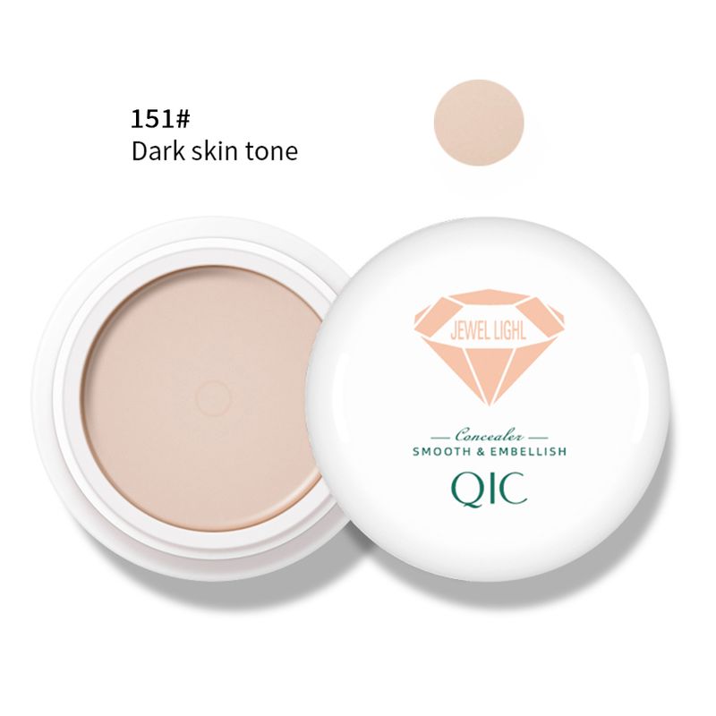 Flytende foundation Ansiktsmake-up concealer, Keramisk sminke, vanntett base, lysstyrke, hvitt deksel, mørke sirkler_voghion.com