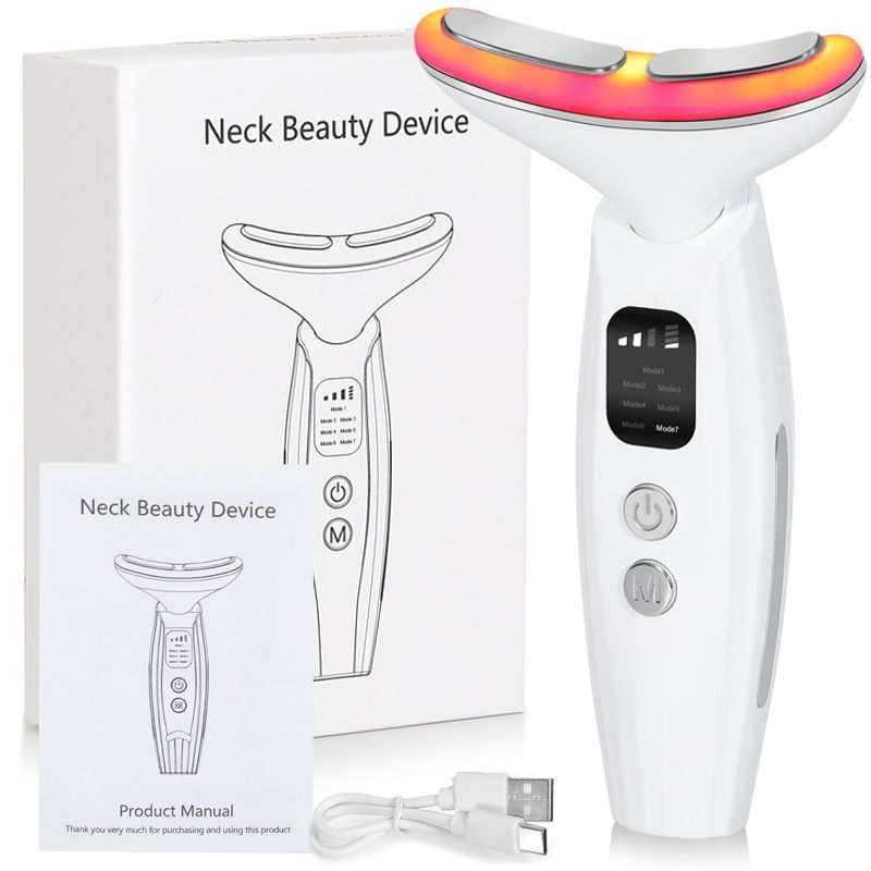 2025 New Seven Color Light Beauty Device Lifting, Firming, Removing Wrinkles, High-frequency Vibration Heating, Introducing Neck_voghion.com