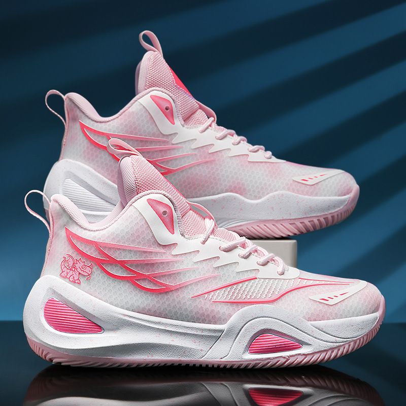 Net cloth basketball shoes anti-slip wear damping professional actual combat shoes_voghion.com