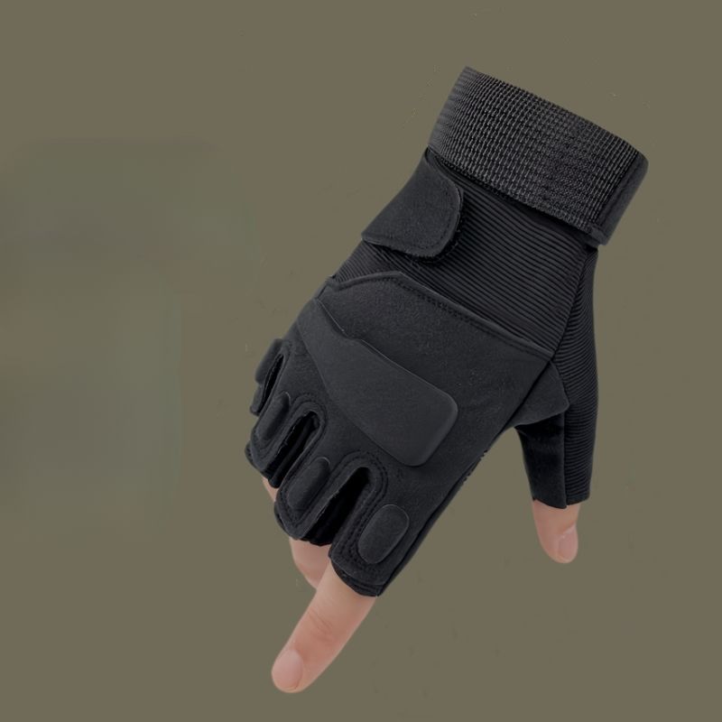 Blackhawk Military Enthusiast Tactical Half-Finger Cut-Resistant Special Combat Self-Defense Gloves Summer Breathable_voghion.com