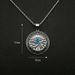 New Egypt Eye of Horus Bijoux Plaqué Or Blue Eye Round Tag Pendentif Collier_voghion.com