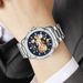 Premium Men's Automatic Mechanical Watch With Skeleton Design & Transparent Back_voghion.com