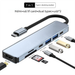 Typ-C Docking Station Laptop HDMI RJ45 Netzwerk Port USB Hub Multi-Port Adapter_voghion.com