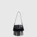 2025 New Rivet Hollow Single Shoulder Handbag Magnetic Buckle Tassel Saddle Zipper Pleated Women's Bag_voghion.com