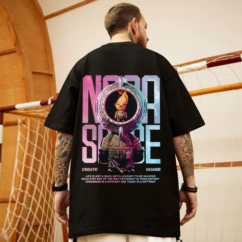 C&J Übergroße Modemarke Fat · Hip Hop Loose Kurzarm T-Shirt Fashion Halbarm Große Herren 8XL_voghion.com