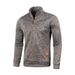 Sweat-shirts pour hommes Frühling Dicker Pullover Halb Zipper Pull pour hommes à capuche en plein air Sweatshir Herbst Einfarbig Rollkragen Swea_voghion.com