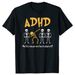 ADHD Awareness Skeleton Graafilised T-särgid Miks sobiksid sündides Topid Riietus T-särk Meeste Retro Oversized_voghion.com