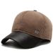 Cappello da uomo in cotone per anziani e di mezza età con cupola a cupola in autunno e inverno, paraorecchie con visiera ispessita in velluto, berretto da baseball antivento e resistente al freddo_voghion.com