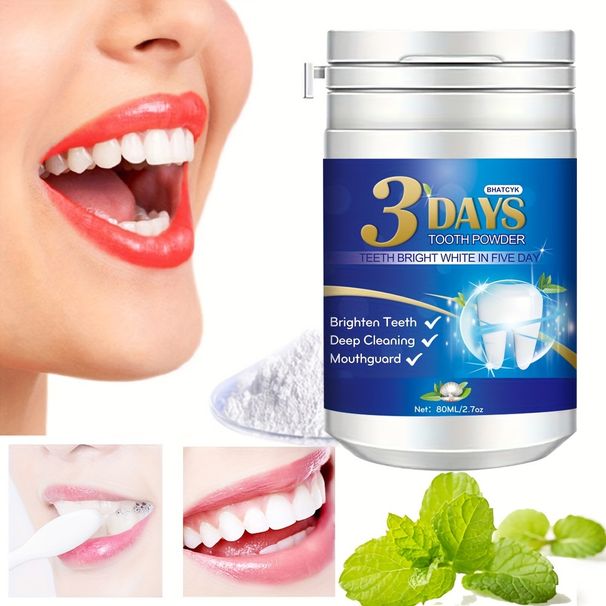 1pc Teeth Whitening Powder, Teeth Polishing Tooth Deep Cleaning Powder, Stain Remover, Plaque Cleaning By Brushing, Tooth Cleaning Powder For Daily Li_voghion.com