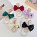 Fashion Korean Version 5-Word Pearl String Lipstick Bow Car Bag Pendant Girl Keychain Ring_voghion.com