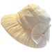 2025 New Spring And Summer Fisherman's Hat Children's Sunshade Sunscreen Breathable Basin Hat Outdoor Pleated Bow Big Brim_voghion.com