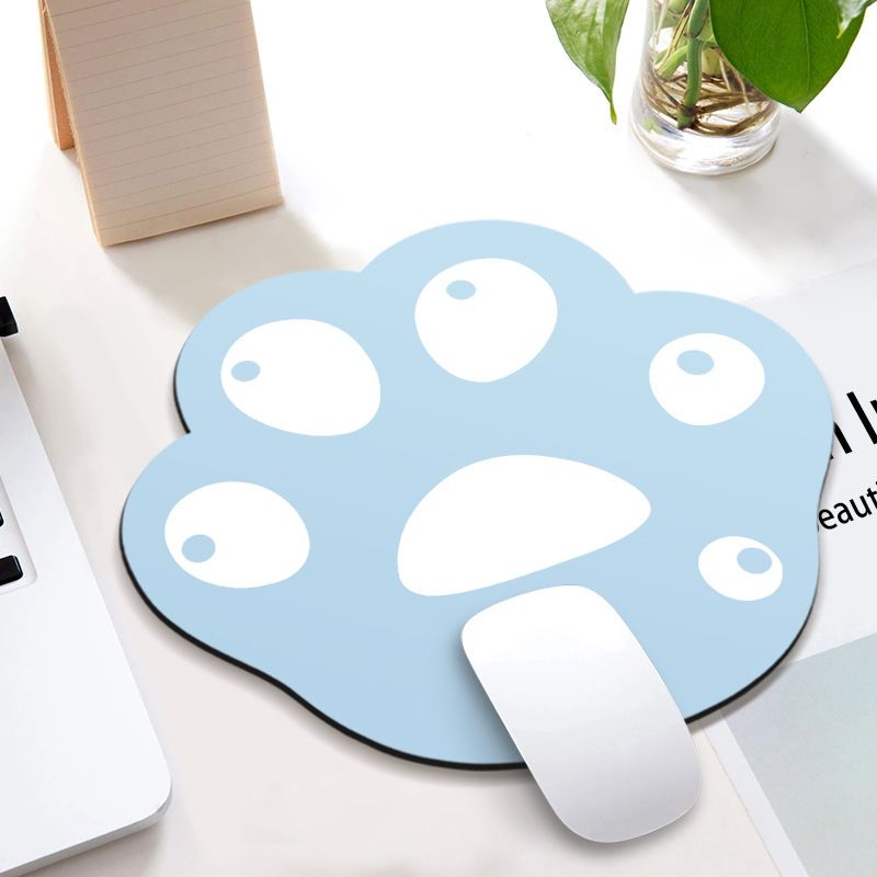 Cartoon Heat Transfer Printing Mouse Cute And Oversized, Can Be PU Tabletop Circular Medium-sized Table Pad Cat Paw New_voghion.com