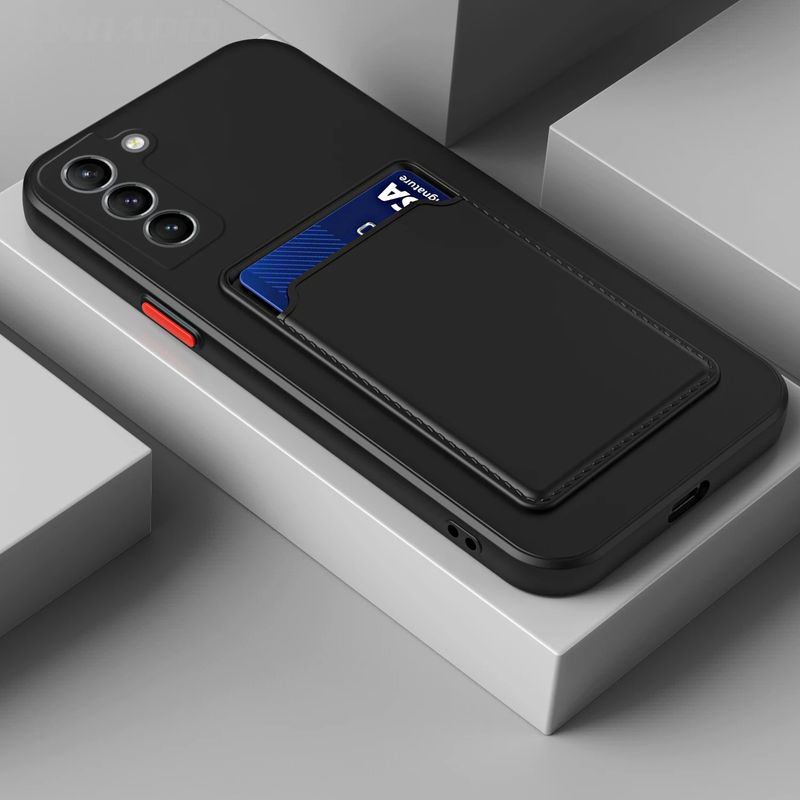 Étui portefeuille en silicone souple avec porte-cartes pour Samsung Galaxy A24 A22 A34 A54 A32 A12 M32 A25 A35 A53 A33 A55 A15 A23 M53_voghion.com