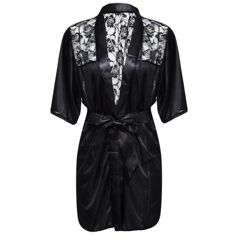 Women's Silk Lace Kimono LSTRY_voghion.com