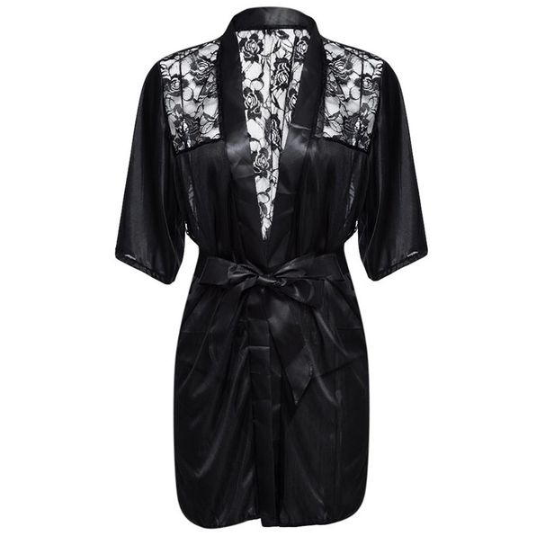 Women's Silk Lace Kimono LSTRY_voghion.com