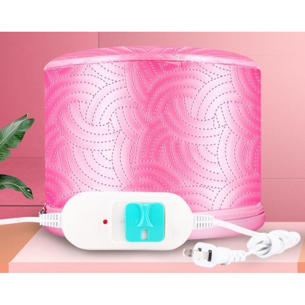 Pink Electric Special Barber Shop Hat Curly Heating Hair Cap_voghion.com