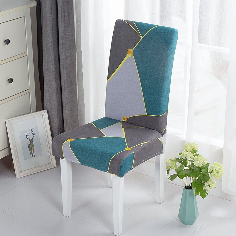 Dining Table Chair Cushion Backrest Integrated Seat Full Coverage Universal Elastic Stool Cover Set Home Simple_voghion.com