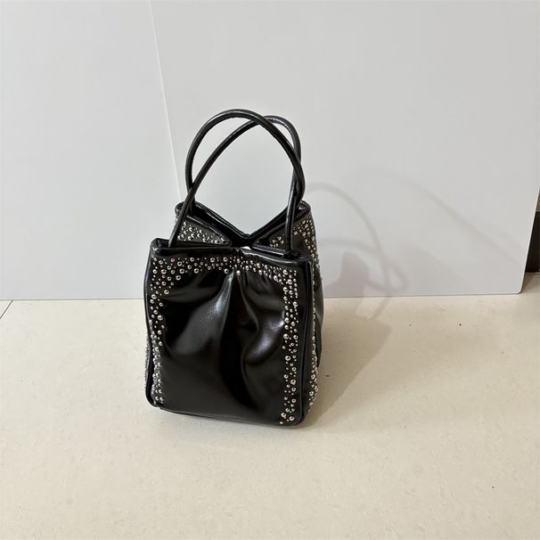 Borsa a tracolla versatile multifunzionale con rivetti da donna, autunno/inverno 2025_voghion.com