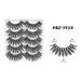 Conjunto de cílios postiços 5 pares de cílios postiços fofos, explosão de pelo de vison, cílios curvados_voghion.com