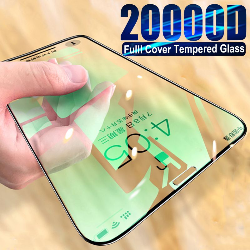 20000D Vollschutzglas Fir iPhone 12 Mini 13 Pro Max X XR Bildschirmschutz Fir iPhone 11 Pro XS Max Gehäerztes Glasfilm_voghion.com