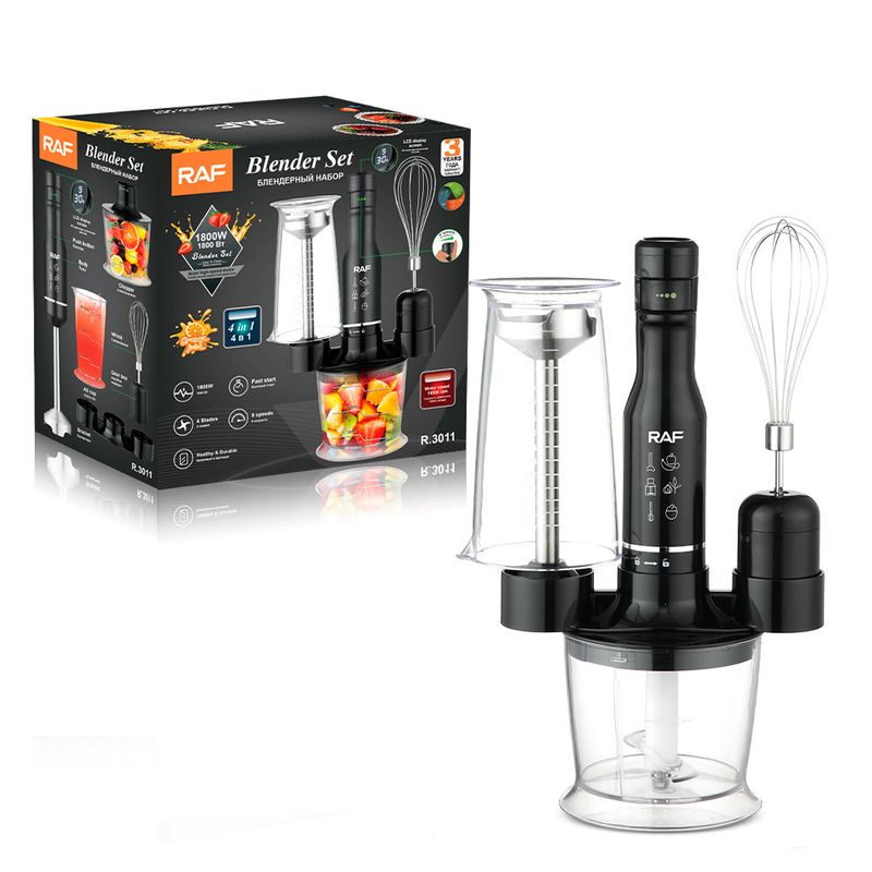 RAF European Multifunctional Kitchen Handheld Baby Food Electric Mixing Stick, Cooking Machine, Juicing And Cutting_voghion.com