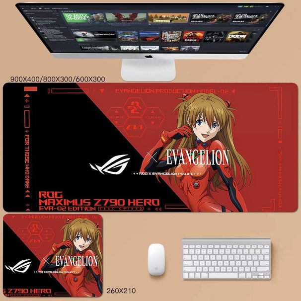 Unbeatable Quality Rog Ming Rixiang Eva Version Mouse Computer Book Desk Pad Game Keyboard Mat Desktop Dormitory_voghion.com