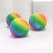 Squishies in schiuma, palla di farina arcobaleno, palla di sfiato, giocattolo di decompressione, rimbalzo lento, musica di pizzico, palla di decompressione, musica di pizzico portatile_voghion.com