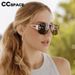 57140 Women Fashion Half-Frame Hollow Out Sunglasses Brand Design Pilot Eyeglass Big Size Gradient Color Sunshade Mirror_voghion.com
