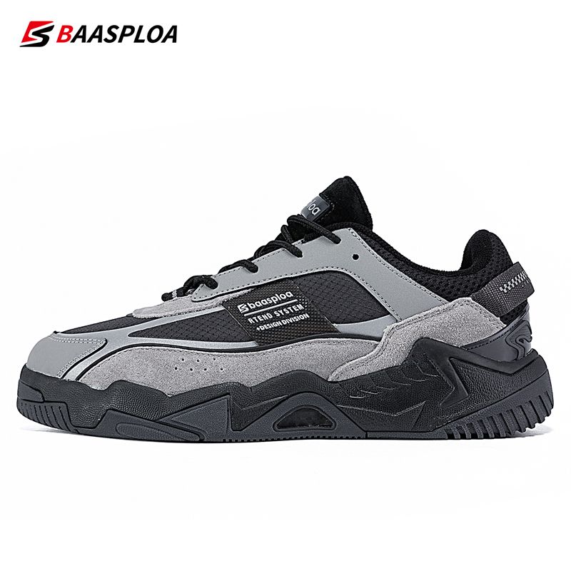 Baasploa Men's Walking Shoes Fashion Lightweight Outdoors Sneakers Waterproof Shoes Male Comfort Soft High Quality Sport Shoes Non-Slip_voghion.com