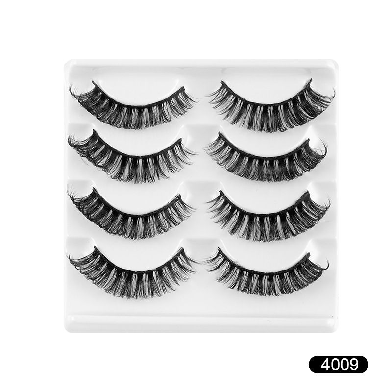 New D curl false eyelashes Chemical fiber eyelashes thick and curled_voghion.com