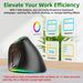 2.4G Dual Modes Ergonomic Vertical 4000 DPI 9 Buttons RGB Backlit Rechargeable Wireless Silent Mouse For Desktop_voghion.com