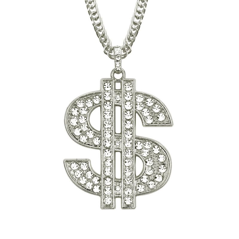 Muški hip-hop nakit visokokvalitetni galvanizirani HIPHOP privjesak za dolar, popularni europski i američki hip-hop muški_voghion.com