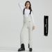 New Women's Ski With Straps, Double Board Elastic Slim Fit, Windproof, Waterproof, Outdoor Black Warm Snow Pants_voghion.com