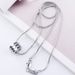 Simple Versatile Small Waist Titanium Steel Necklace Men With Round Bead Pendant, Non-Fading Snake Bone Chain For Women_voghion.com