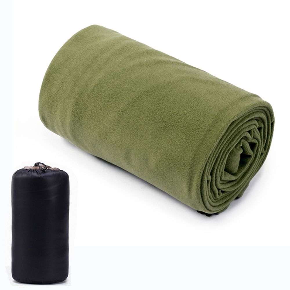 Portable Sleeping Bag Liner Microfiber Fleece Travel Sheet Sleep Sack Zippered Camping Blanket For Outdoor Camping Tent_voghion.com