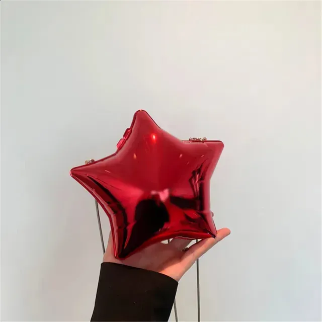 Borse a tracolla a forma di stella in acrilico creativo alla moda Er Borsa a tracolla da donna Y Pochette da sera per feste in argento 240824_voghion.com