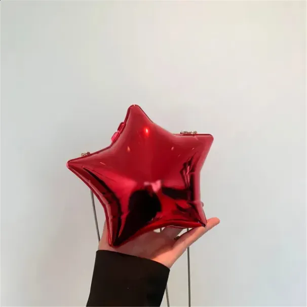 Borse a tracolla a forma di stella in acrilico creativo alla moda Er Borsa a tracolla da donna Y Pochette da sera per feste in argento 240824_voghion.com