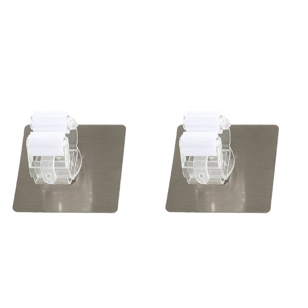 2/4 stücke Langlebig Starken Klebstoff Wand Montiert Multi-Zweck Haken Küche Bad Mopp Pinsel Besen Aufhänger Halter Rack Organizer_voghion.com