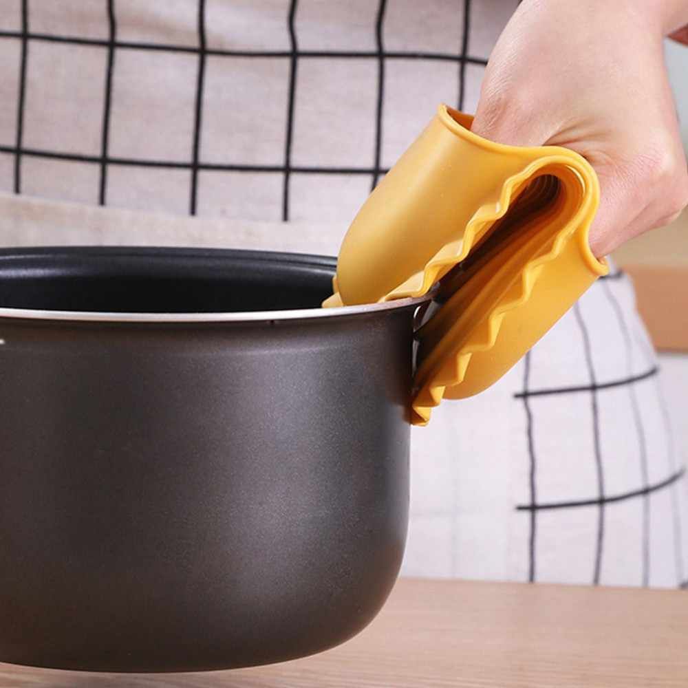 4 Stück Silikon-Hitzebeständige Handschuhclips, Geschirrhalter, rutschfeste Ofenhandschuhe, Grillhandschuhe, Topfhalter, Schüsselhalter, Küchenzubehör_voghion.com