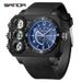 Men's And Women's Sporty Dual Display Digital Watch With Waterproof, Night Light, Multi-Function, Light Luxury Style Luminous Electronic Watch_voghion.com